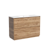 Тумба под раковину SANCOS Libra Floor напольная, 1190х450х840, c двумя ящиками оснащенными доводчиками, дуб чарльстон, арт. LB120F-1ECH