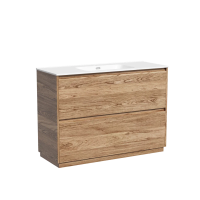 Тумба под раковину SANCOS Libra Floor напольная, 1190х450х840, c двумя ящиками оснащенными доводчиками, дуб чарльстон, арт. LB120F-1ECH