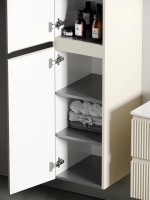 Шкаф-пенал SANCOS Snob R подвесной Beige Soft, 350х350х1650 мм, арт. PSNR35CE