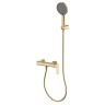AQM6313BG Monza Смеситель для душа однорычажный, с душевым набором, 3 режима, Brushed gold