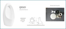Подвесной писсуар Gid Q9501 91105 белый 35x31x70