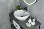 Раковина Gid N9001 51101 накладная белая 45x45x17