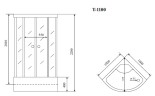 Timo Standart T-1100 душевая кабина 100*100*220