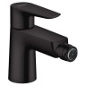 Смеситель для биде Hansgrohe Talis E, со сливным гарнитуром 71720670 черный матовый