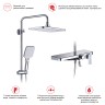 Душевая система Raglo для ванны и душа R60.24 Хром