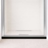 Цокольная опора, прямая, чёрная RGW SBA-01 B для душевого ограждения (800мм)