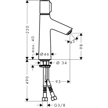 Смеситель для раковины Hansgrohe Talis S 72043000 хром