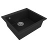 Мойка DEFINI 56, ULTRAGRANIT, PM835650-BLM, BLACK, 560х500 мм, Paulmark