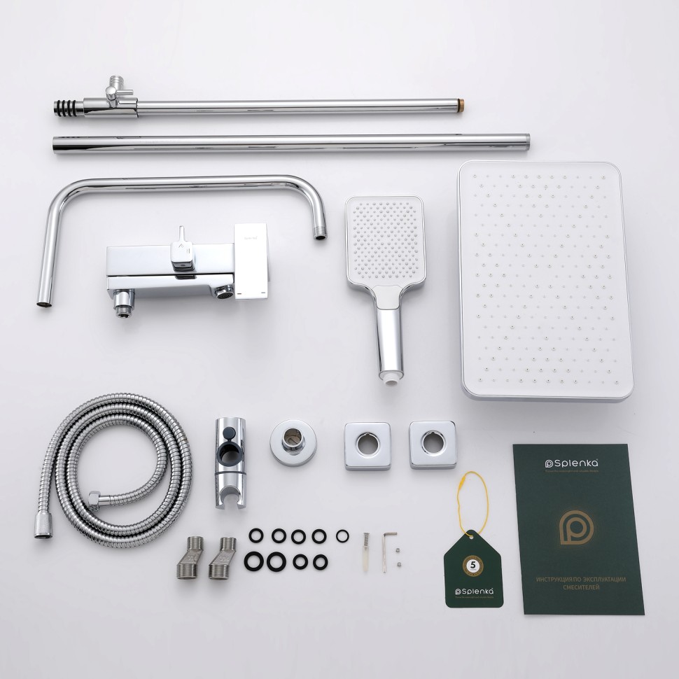 Душевая система Splenka для ванны и душа S01.24 Хром
