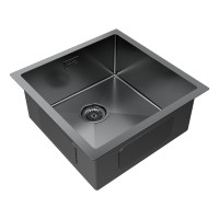 Мойка нерж. сталь GERBERG 44 UNI, PM254444-GM, вороненая сталь, 440х440мм, Paulmark
