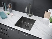 Мойка нерж. сталь GERBERG 44 UNI, PM254444-GM, вороненая сталь, 440х440мм, Paulmark