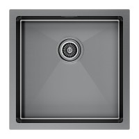 Мойка нерж. сталь GERBERG 44 UNI, PM254444-GM, вороненая сталь, 440х440мм, Paulmark