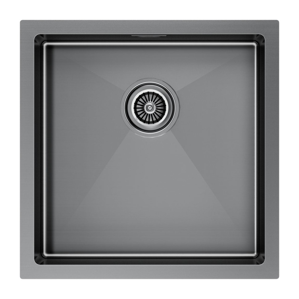 Мойка нерж. сталь GERBERG 44 UNI, PM254444-GM, вороненая сталь, 440х440мм, Paulmark