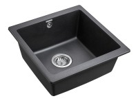 Мойка GERA 50, IT-GRANIT, PM104546-BL, черный, 445х460, подст. мон. Paulmark