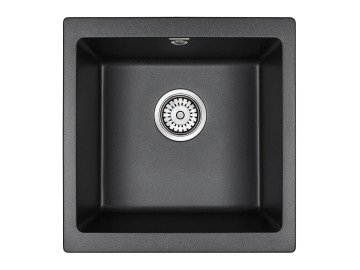 Мойка GERA 50, IT-GRANIT, PM104546-BL, черный, 445х460, подст. мон. Paulmark