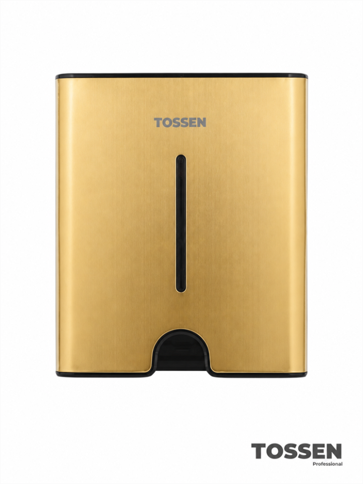 TOSSEN Z-500 MS - диспенсер бумажных полотенец (коллекция «Золотая сталь»)