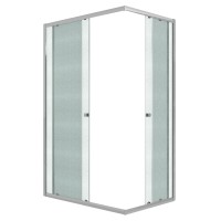 Душевое ограждение Niagara Eco NG-1018-14QMT (100х80х190) прямоугольник,раздвижное,хром,стекло матовое,1 место