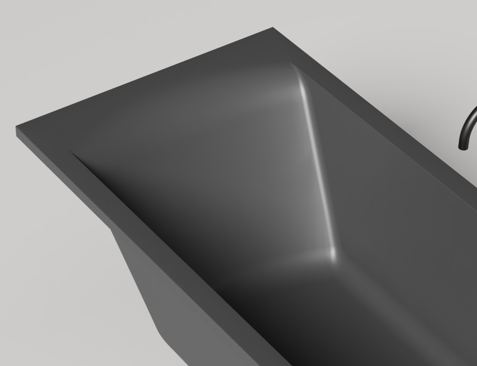 Ванна встраиваемая CASCATA KIT 180x80 S-Sense Матовое