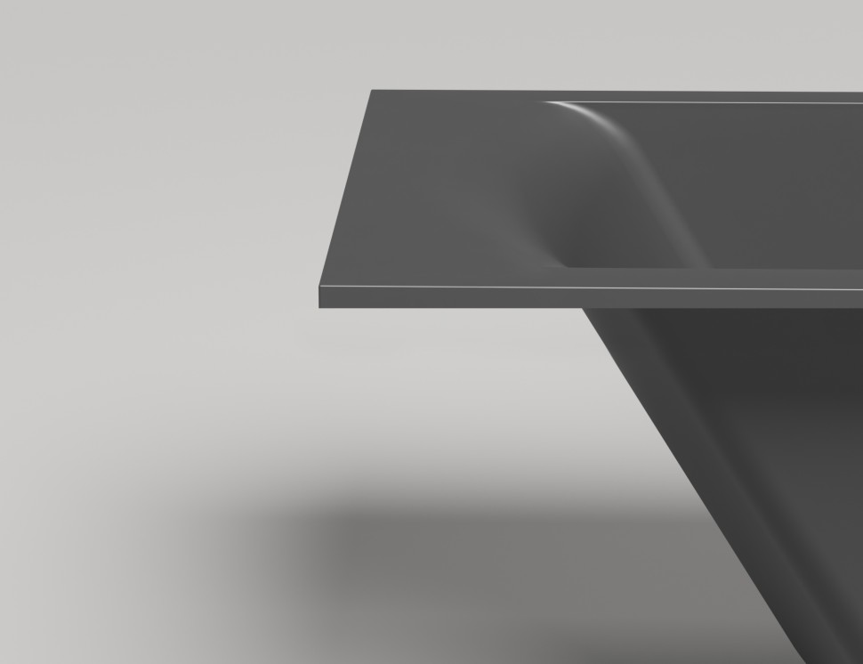 Ванна встраиваемая CASCATA KIT 180x80 S-Sense Матовое