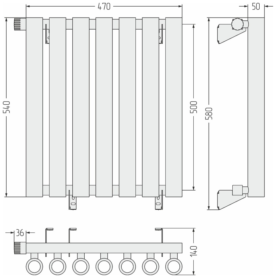 Кумир-0 EU50 левый 500х470 7 секций