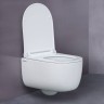 Унитаз BERGES подвесной EGO Rimless 49см, сиденье дюропласт Toma Slim SO, микролифт, быстросъем