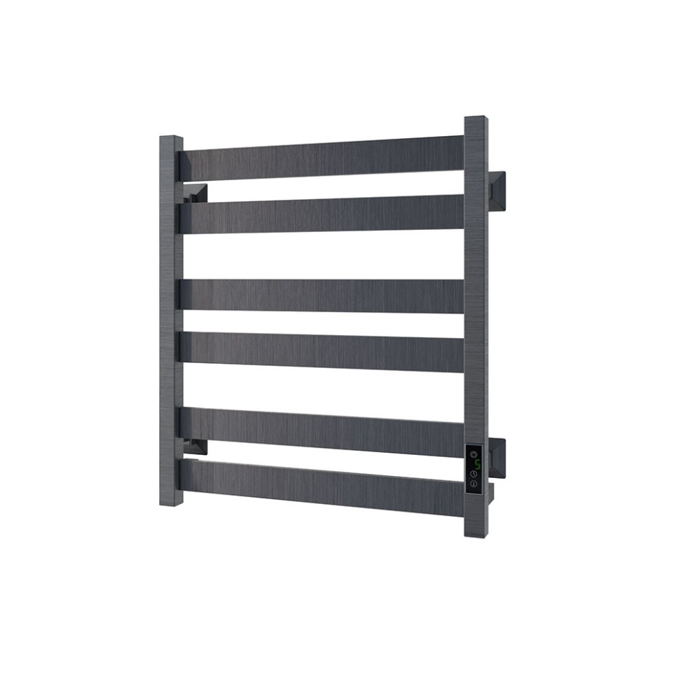 Полотенцесушитель электрический Piatto, 50/60, графит брашинг