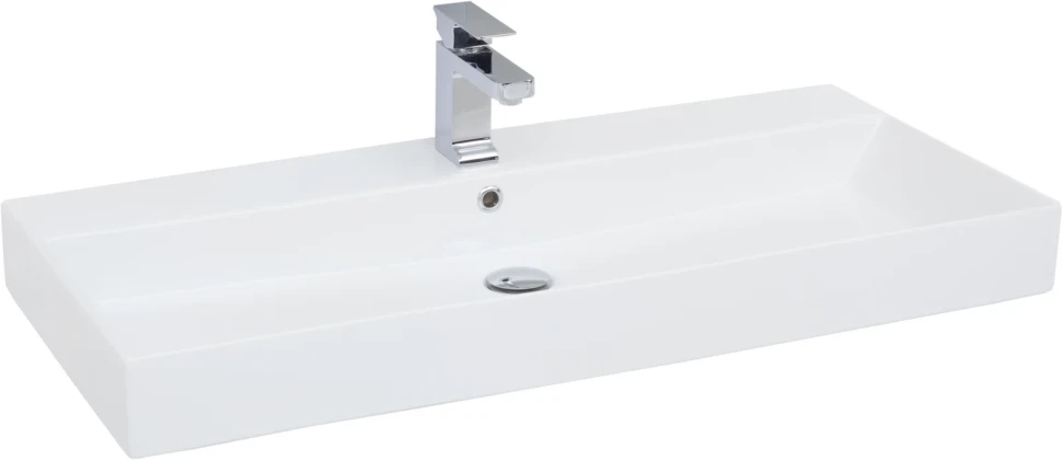 Тумба с раковиной Nova Lite 100 2 ящ. (SLIM SYNERGY) цв. дуб рустикальный