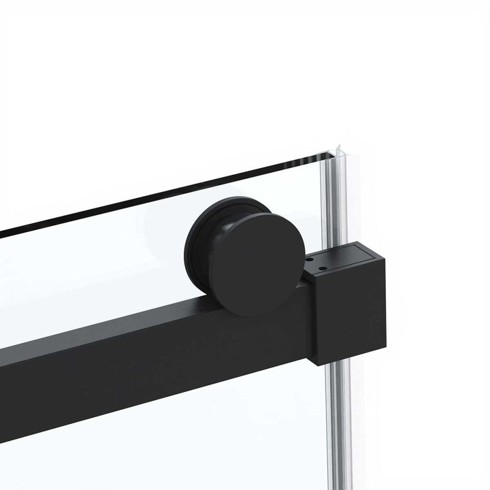 Душевой уголок Como VSR-1C1013CLB, 1300*1000, черный, стекло прозрачное