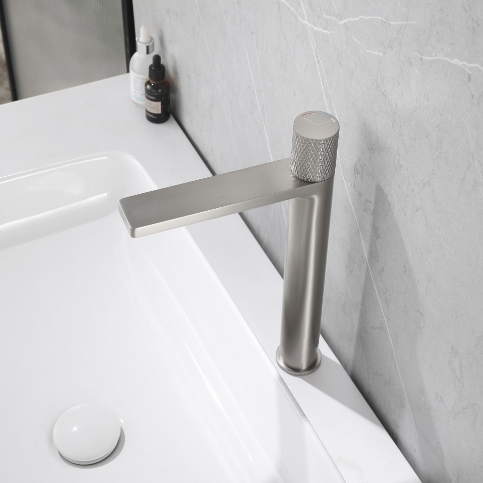 Смеситель ABBER Rund AF8711SP для накладной раковины, сатин