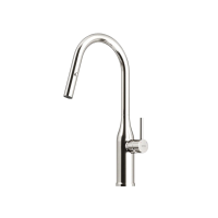 Смеситель для кухни SANCOS Grand с вытяжным изливом, цвет нержавеющая сталь, арт. SC4002BNG