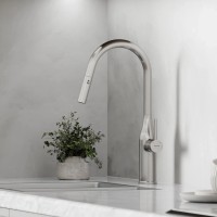 Смеситель для кухни SANCOS Grand с вытяжным изливом, цвет нержавеющая сталь, арт. SC4002BNG