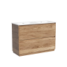 Тумба под раковину SANCOS Libra Floor напольная, 1190х450х840, c двумя ящиками оснащенными доводчиками, дуб чарльстон, арт. LB120F-2ECH