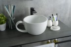 Раковина Gid N9055 51186 накладная белая 40x30x18
