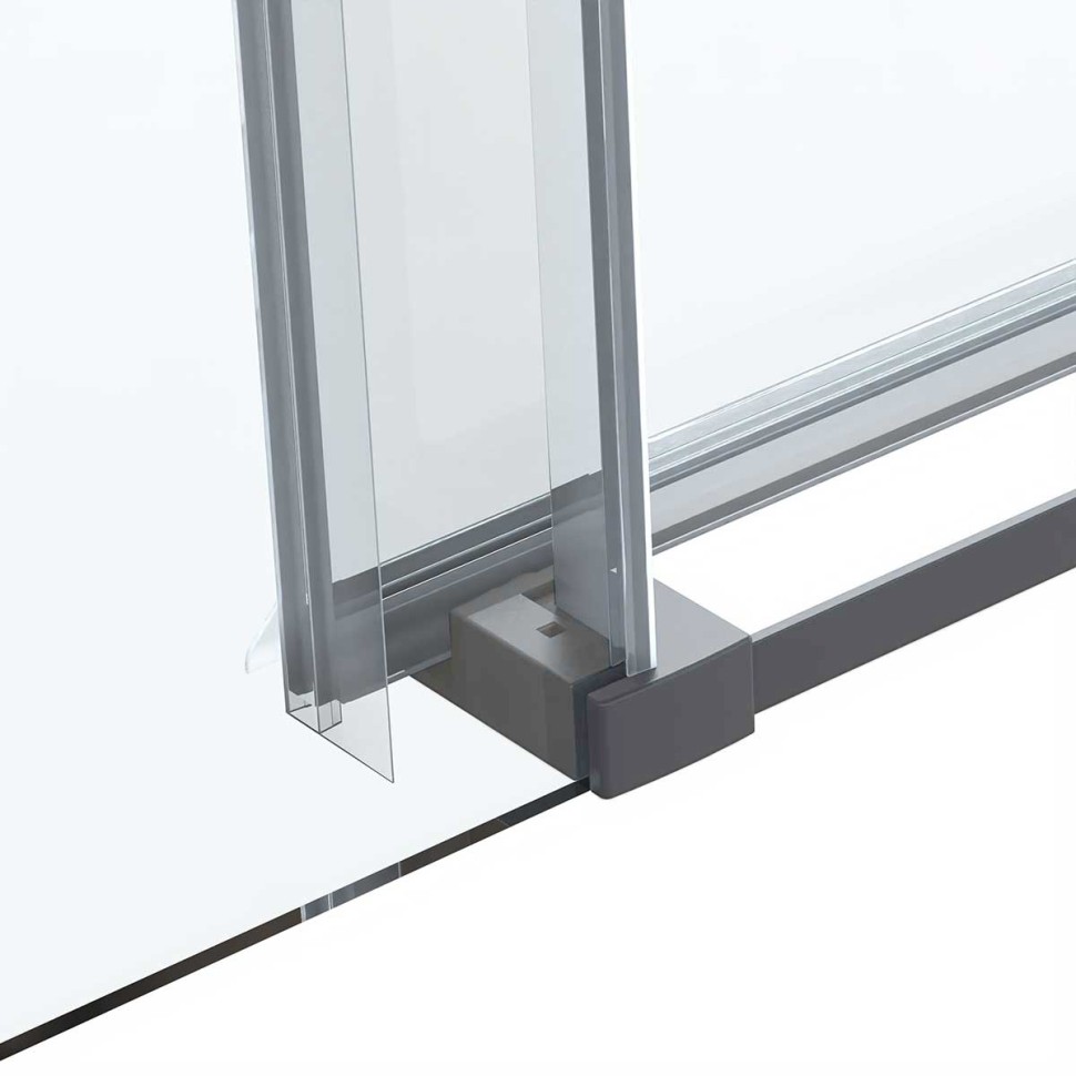 Душевая дверь Como Soft VDS-1CS110CLGM, 1100, вороненая сталь, стекло прозрачное