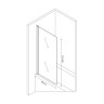 Душевая шторка RIVER S 800 матовое стекло