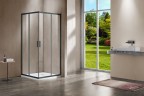 Душевой уголок Garda VSS-1G8012CLGM, 1200*800, вороненая сталь, стекло прозрачное