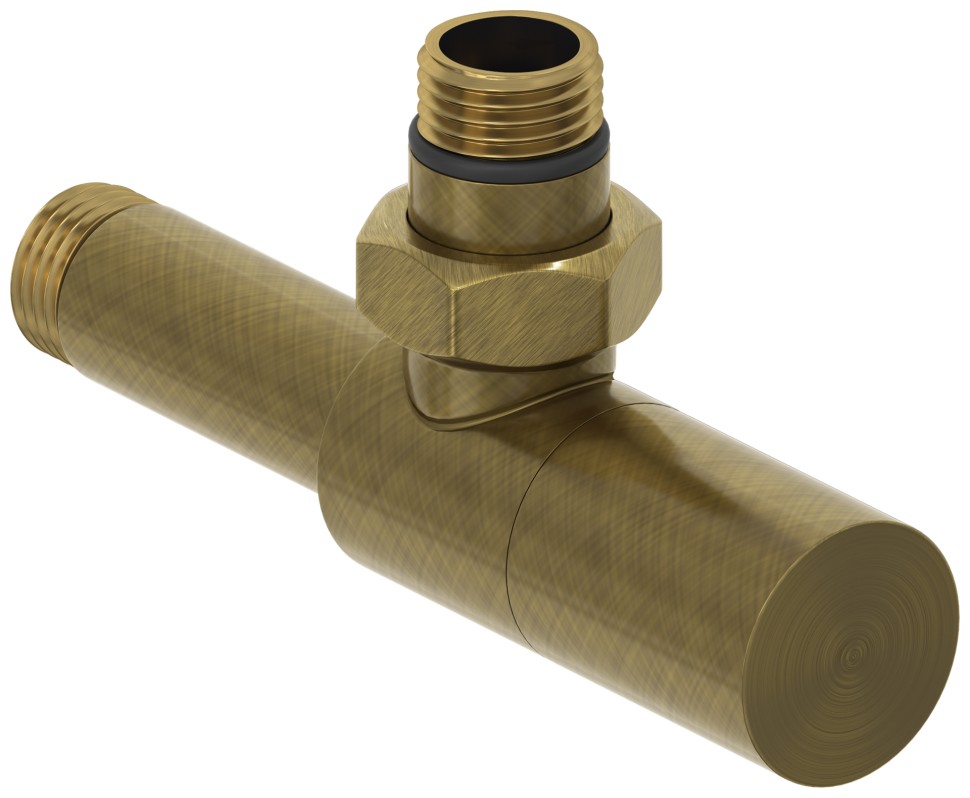 Вентиль угловой цилиндр (G 1/2" НР х G 1/2" НР)