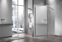 Душевая перегородка Walk-In VSW-1H900MRGM, 900*2000, вороненая сталь, стекло зеркальное