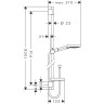 Душевой гарнитур Hansgrohe Raindance Select 120 Unica Set 90см, 26631400 белый/хром