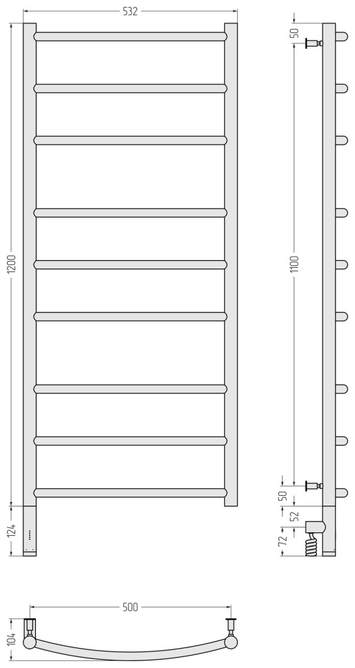 Галант 3.0 1200х500 МЭМ левый