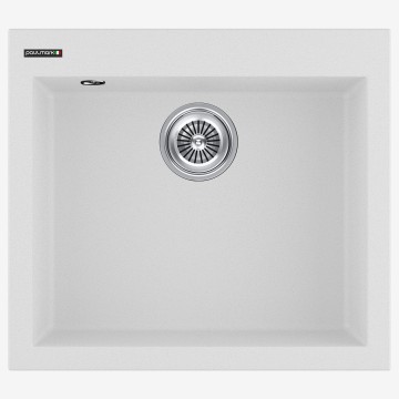 Мойка DEFINI 56, ULTRAGRANIT, PM835650-WH, WHITE, 560х500 мм, Paulmark