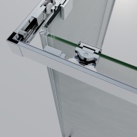 Душевой уголок Rapid-N VSS-3RN9090E10MT, (800-900)x(800-900), хром, стекло текстурное