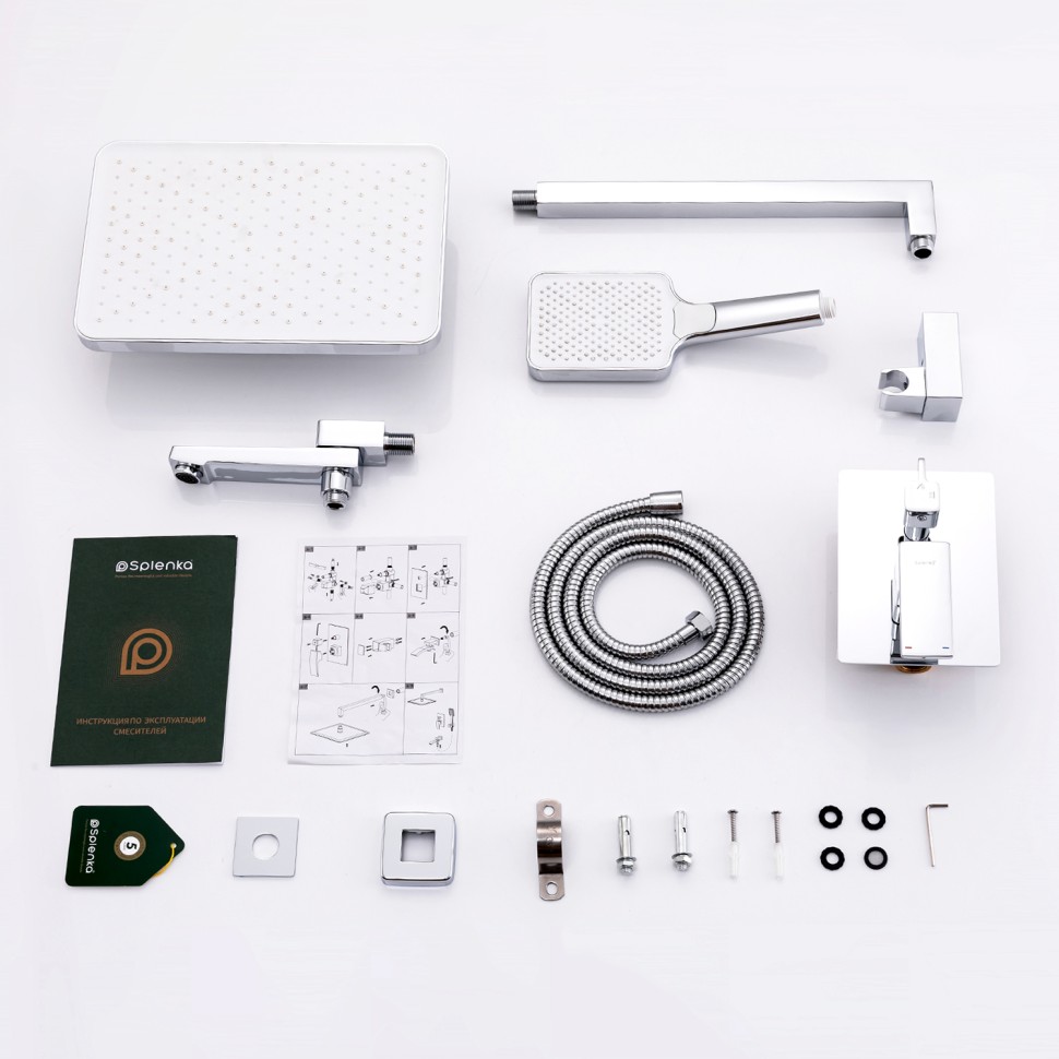 Душевая система Splenka встраиваемая S01.27 Хром