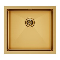 Мойка нерж. сталь GERBERG 48 UNI, PM254844-BG, брашированное золото, 480х440мм, Paulmark