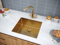 Мойка нерж. сталь GERBERG 48 UNI, PM254844-BG, брашированное золото, 480х440мм, Paulmark