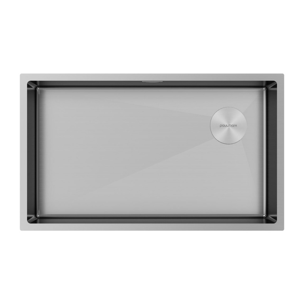 Мойка нерж. сталь NEXT-SKEW 74 UNI, PM887444-BS, брашированная нерж.сталь, 740х440мм, Paulmark 1,2мм