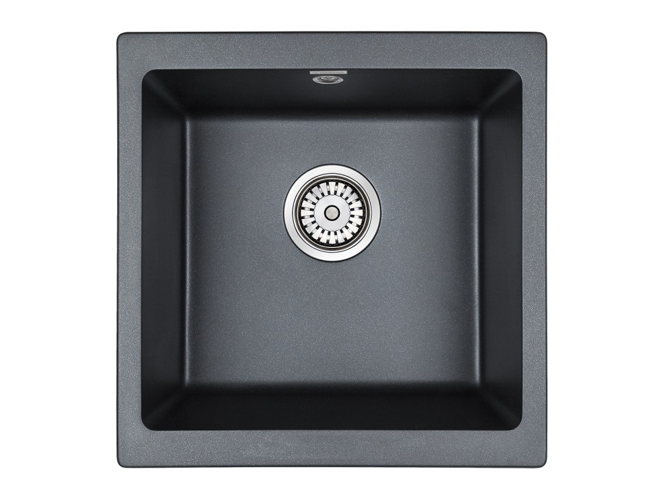 Мойка GERA 50, IT-GRANIT, PM104546-BLM, черный металлик, 445х460, подст. мон. Paulmark