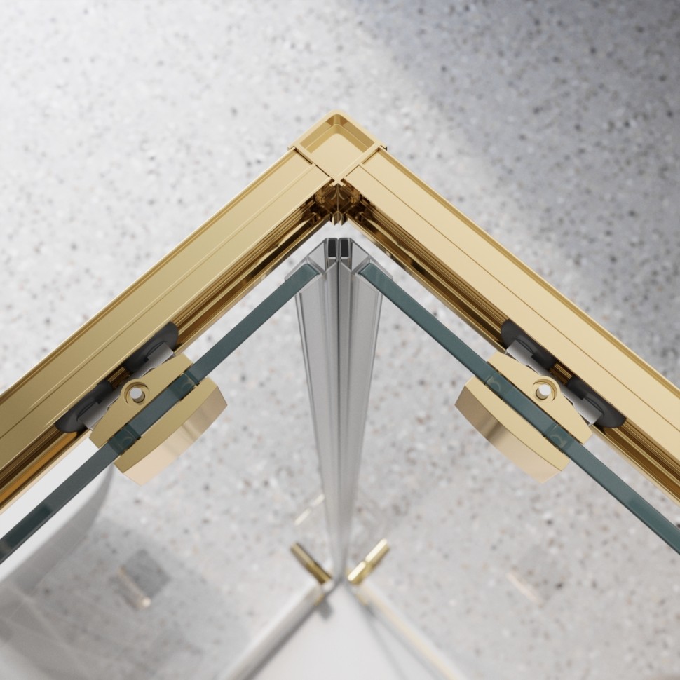 Душевой уголок BelBagno LUCE-A-2-90-C-ORO