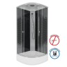 Душевая кабина Niagara Eco NG-3504-14BLACK (90х90х215) средний поддон(26см),стекло мозаика,4 места