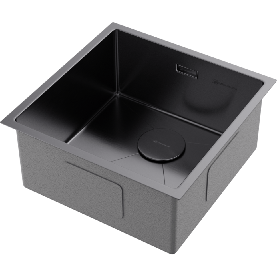 Кухонная мойка Omoikiri Taki 44-U/IF-GM нерж. сталь/вороненая сталь